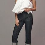 Maeve Anthropologie  Cuffed Crop High-Rise Straight-Leg Jeans Photo 0