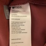 FIGS Technical Collection Short Sleeve Button Top, Dark Cherry, Size XS, NWOT Photo 3