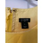 J.Crew  bright lemon yellow tank shift dress linen-texture cotton pockets lined 4 Photo 1
