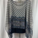 Lavish  Large Boho Flowy Scarf Print Flowy Scoop Neck Boxy Top Tank Top Photo 0