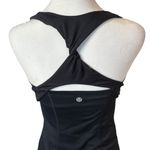 Lululemon  Spin Me Tank Top Twist Black Size 6 Shelf Bra Gym Fitness Workout Yoga Photo 7
