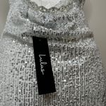 Lulus Silver Sequin Cowl Neck Mini Dress Sz M Photo 5