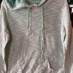No Boundaries  Light Green Striped Hoodie Sweater Size L Photo 3