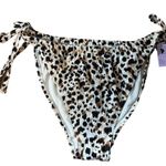 Wild Fable  Women's Animal Print Side-Tie High Leg Bikini Bottom - Size XXS - NWT Photo 0