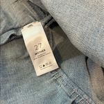 MOTHER Light Blue Denim raw hem tiered v Skirt Sz 27 Photo 5