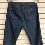 CAbi Style #146L Mid Rise Dark Denim Farrah Jeans Flare Wide Leg Size 12 Photo 5