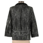 J.Crew  Collection Grey Contessa Embellished Collar Tweed Blazer Jacket  Size 4 Photo 3