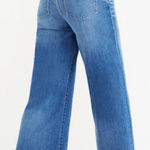 Madewell  Wide Leg Crop Jeans Finney Wash Blue High Rise Photo 0