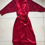 Victoria's Secret Vintage  Gold Label Red Long Sleeve Robe Size S Photo 0