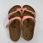 Birkenstock  Mayari Coral Peach Leather Sandals NWT Photo 5