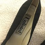 Vintage 90s Unlisted Black Chunky Fabric High Heel Shoes Photo 11