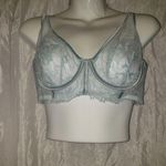 Victoria's Secret  Unlined full coverage Plunge  dusty blue bra 36B NWOT Photo 0