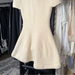 Sierra Darien Elegant Ivory Soft Knit Mini Dress with Crystal Embellished Collar White Size undefined Photo 12