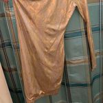 Symphony gold foil snakeskin backless crisscross mini dress one shoulder long si Photo 2