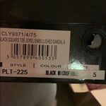 Pretty Little Thing Black Square Toe Jewel Embellished Sandal Photo 5