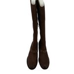 BORN Women's Brown Soft Leather Knee High Harness Boots Size 8 NIB Brass‎ Studs Photo 2