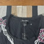 White House | Black Market NWT Top Women S Black Pink Bling Bow Y2K Bratz Coquett Photo 5