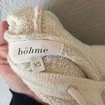 Bohme  Off White Pullover Knit Sweater Hoodie Photo 5