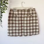Madewell Quilted Flannel Plaid Mini Skirt Sz 6 Photo 2