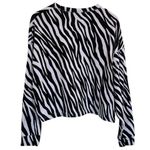 Nike Icon Clash Zebra Print Crew Active Pullover Sweatshirts Women’s Size Medium Photo 5