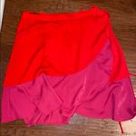 Summersalt The Short Beach to Brunch Wrap Skirt Lava & Hibiscus—Medium Photo 4