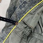 Rebecca Taylor  Digital Print Snakeskin Olive Military Jacket Size XS Photo 6