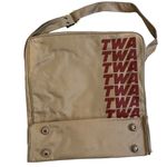 New, Vintage 70’s TWA Trans World Airlines Crossbody Messenger Bag Red Photo 6