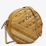 Tory Burch Authentic SNAKE SKIN Leather top zip Crosby Photo 2