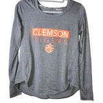 Champion Clemson Long Sleeve Hoodie Thumbholes Grey Size Small Photo 0