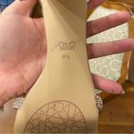 Badgley Mischka Jewel  Champagne Lexie Knotted Platform Block Heel Size 9.5 Photo 2