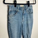 Madewell  | Blue Ankle Cropped Jeans with Frayed Hem‎ 25 Boyfriend Photo 1