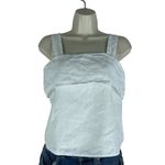 Quince 100% European Linen Square Neck Tank Top White Size XS Photo 2