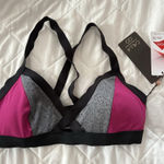 Calia Womens Size XS Purple Gray Bikini Top Padded Racerback Beach Summer Photo 0