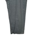 Talbots  Women's Pants Curvy Straight Leg‎ Crop Stretch Geometric Print Gray 14 Photo 1