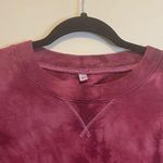 Joy Lab Maroon Tie Dye Crew Neck Long Sleeve Top Size Large Photo 4