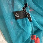 Victoria's Secret Victoria’s Secret Sheer Blue Coral Neon Lace Mesh Babydoll Lingerie Sz S Small Photo 3