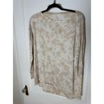 Lululemon Back in Action Long Sleeve Brown White Lightweight T-shirt Women's 12 Photo 1