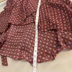 Max Studio  Women M Short Flutter Sleeve Wrap Babydoll Dress Ruffle Barbiecore Photo 12