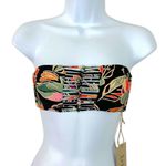Stone Fox Swim Inez Bikini Bandeau Top in Rainbow Jungle NWT Size Small Photo 1