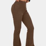 Halara NWT Brown Flare Corduroy Pants Photo 0