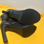 Karl Lagerfeld  Black Blayze Embellished Strap Peep Toe Shooties Women size 7.5 Photo 6