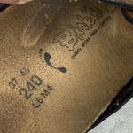 Birkenstock Birkis Faux Leather Metallic Bronze Snake Sandals EU 37 Women's 6 Photo 7