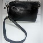 Coach Taylor Crossbody Bag Zip Black Vintage Rare Made In US Leather 80’s Photo 0