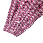 Boden 100% Cotton Pink Navy White Circle Pattern Long Sleeve Button Up Size 10P Photo 3
