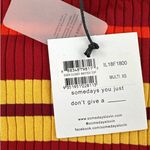 Somedays Lovin Some Days Lovin - Even Closer Knitted Stripe Off The Shoulder Top in Red Yellow Photo 1