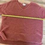 Lucky Brand Brick Red V-Neck Pullover Sweater L Photo 2