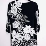 Dennis Basso Printed Caviar Crepe 3/4-Sleeve Tunic Size Small Photo 2