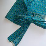 Vintage handmade Floral Bonnet with Ruffle Trim • farmhouse • prairie • cottage Blue Photo 3