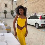 Tiger Mist Yellow Ruched Skirt With Side Slit Photo 5