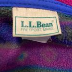 L.L.Bean Pink Purple Blue Geometric Tribal Fleece Jacket Sweater Size Large Photo 4